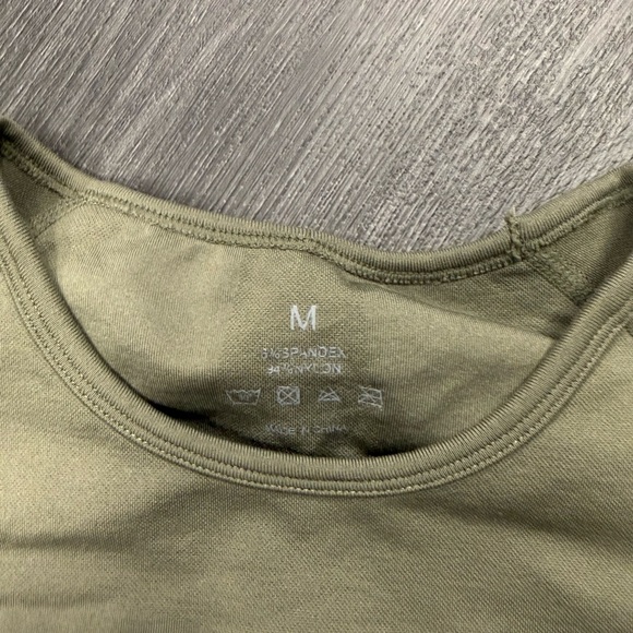 NVGTN Olive Green Women's Crop Top - Picture 3 of 3